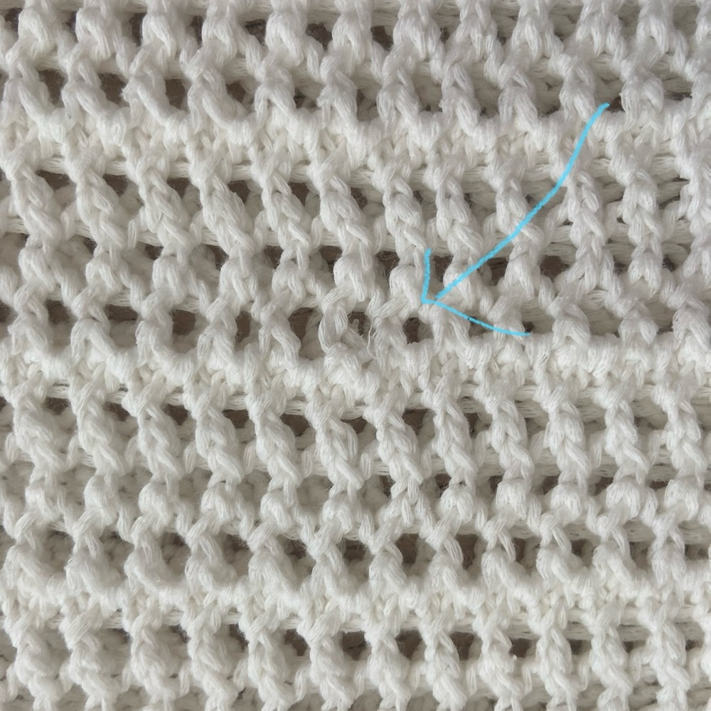 Aritzia Wilfred Peek Cotton Crochet Tank Top XXS Cream - Picture 9 of 9